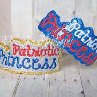 ITH Patriotic Princess Headband SLIDER™ Embroidery Design