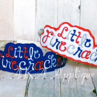 ITH Little Firecracker Headband SLIDER™ Embroidery Design