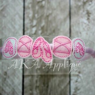ITH 1" Ballet Charm SLIDER™ Add On Set Embroidery Design