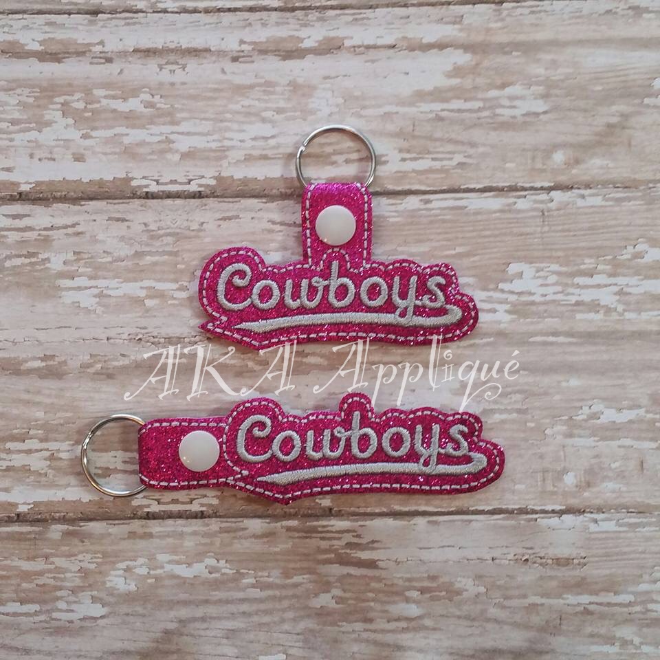 ITH Cowboys Spirit Snap Fob Embroidery Design