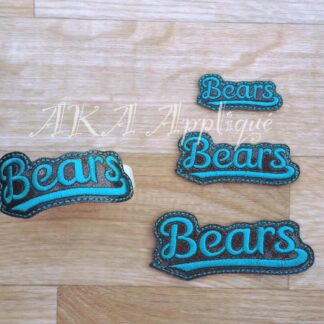 Bears Barrette Cover & Doll ITH Headband Slider™ Embroidery Design