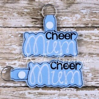ITH Cheer Mum Snap Fob Embroidery Design