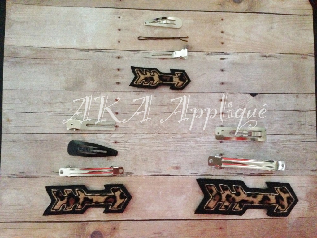 Arrow (Appliquéd) Barrette Cover & Doll ITH Headband Slider™ Embroidery Design - Image 2