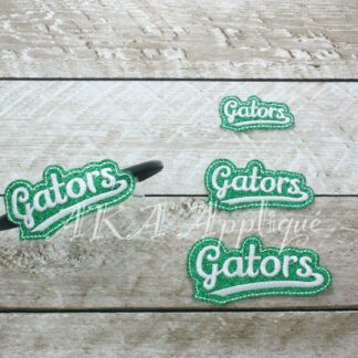 Gators Barrette Cover & Doll ITH Headband Slider™ Embroidery Design