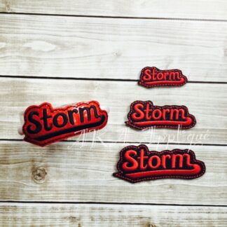 Storm Barrette Cover & Doll ITH Headband Slider™ Embroidery Design