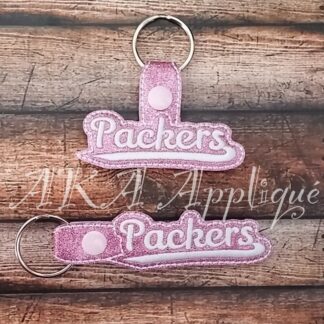 ITH Packers Spirit Snap Fob Embroidery Design