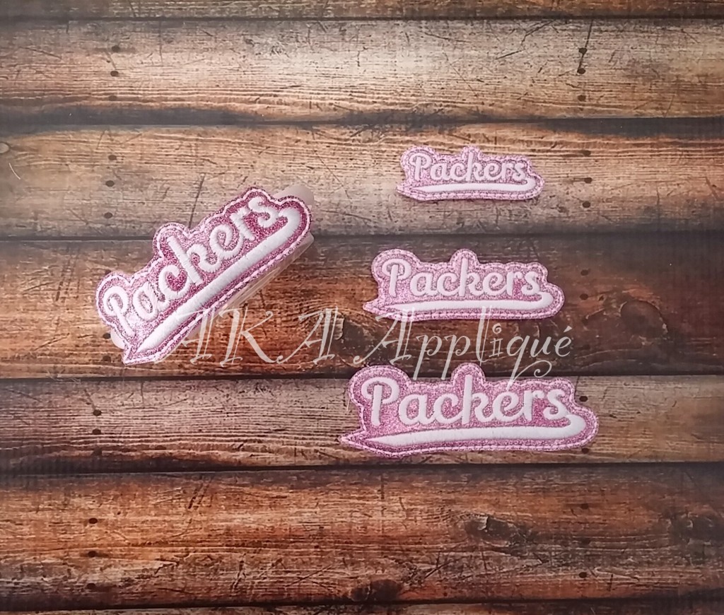 Packers Barrette Cover & Doll ITH Headband Slider™ Embroidery Design