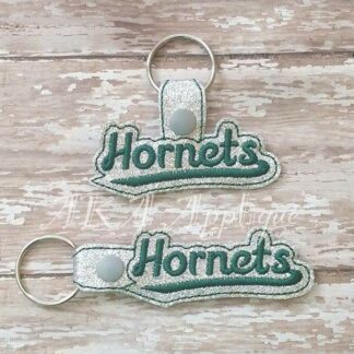 ITH Hornets Spirit Snap Fob Embroidery Design