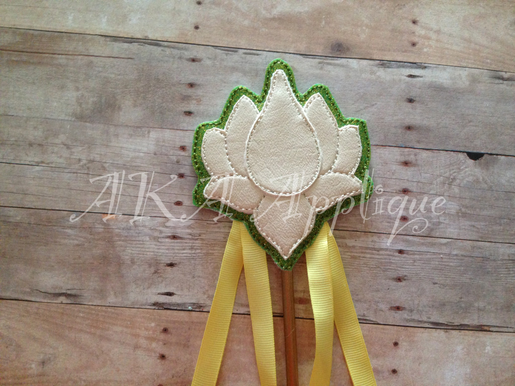 ITH Lotus Princess Wand Embroidery Design