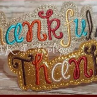 Thankful ITH Headband SLIDER™ Embroidery Design