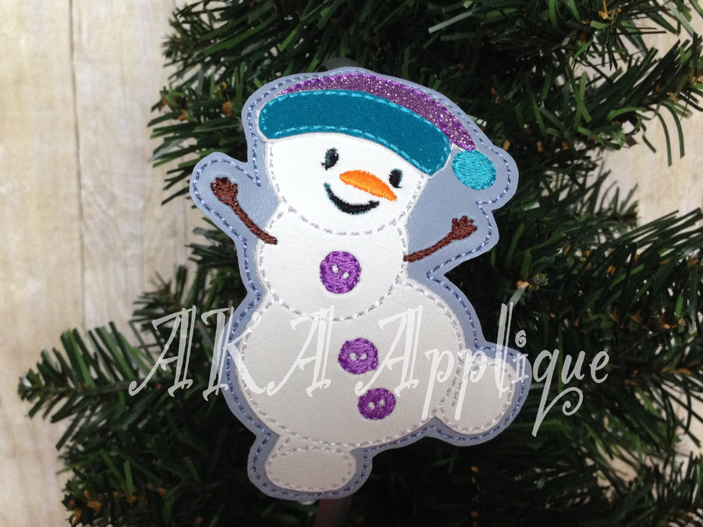 ITH Snowman Headband SLIDER™ Embroidery Design - Image 3