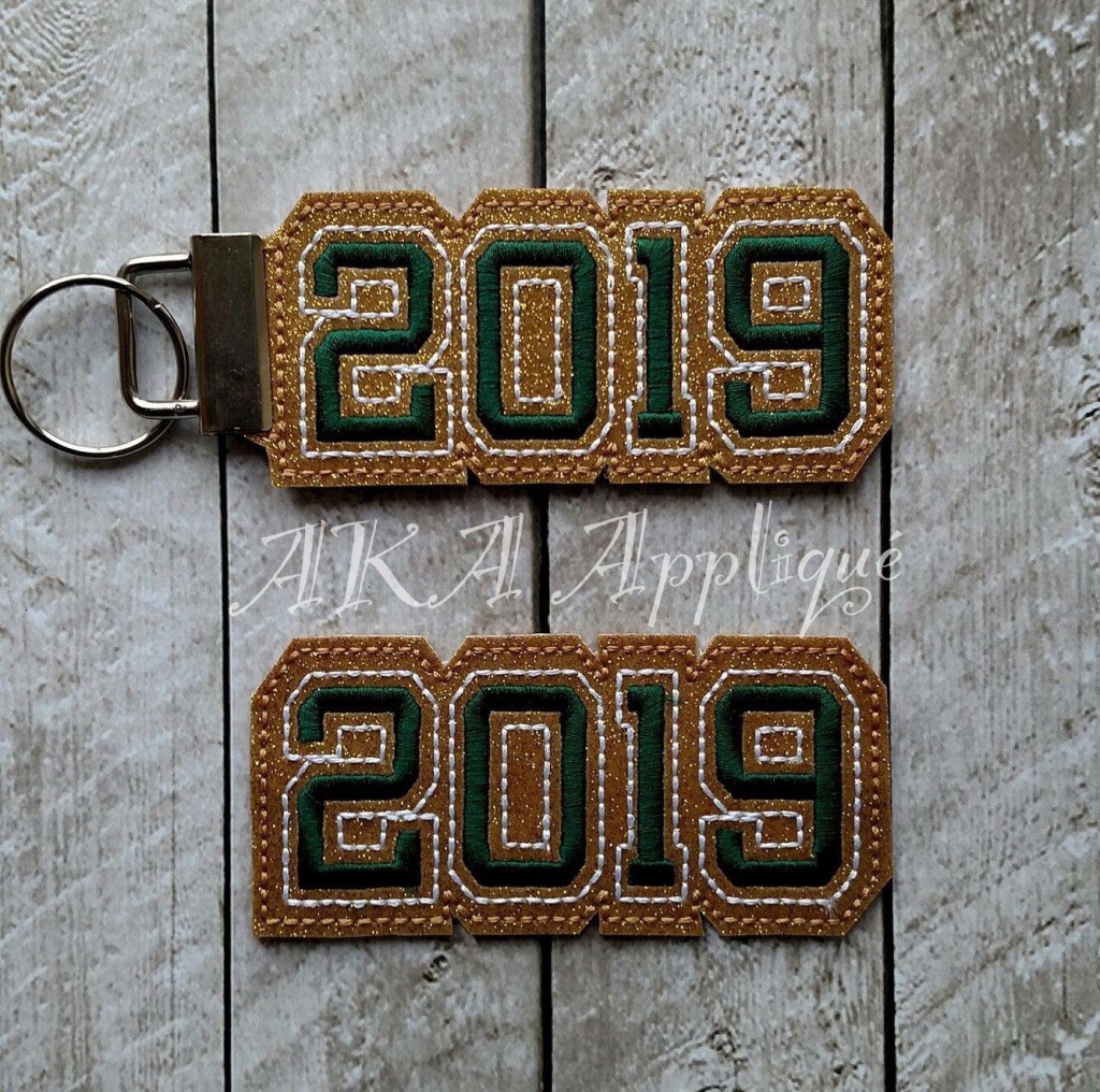 2019 Spirit ITH Headband SLIDER™ and Key Fob Embroidery Design