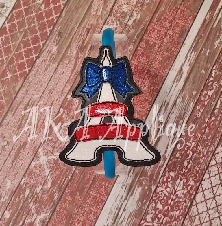 ITH Eiffel Tower Headband SLIDER™ Embroidery Design