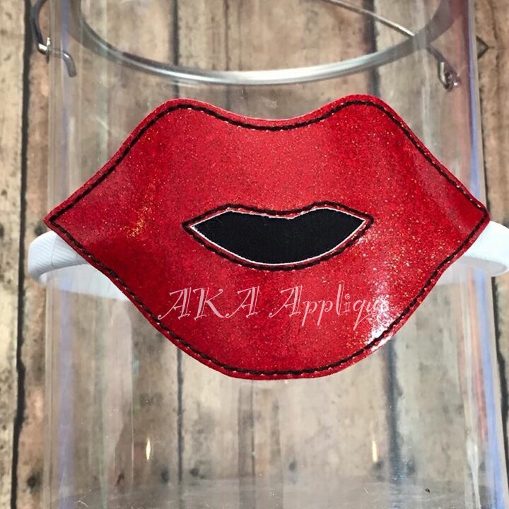 ITH Lips Headband SLIDER™ Embroidery Design