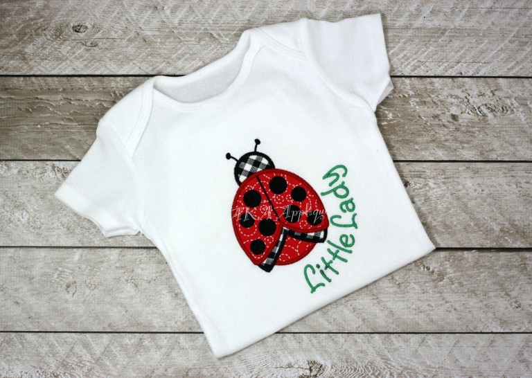 Ladybug Applique Embroidery Design - Image 2
