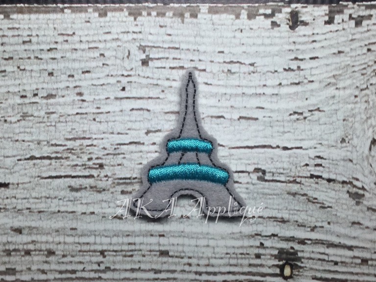 Eiffel Tower Feltie Embroidery Design