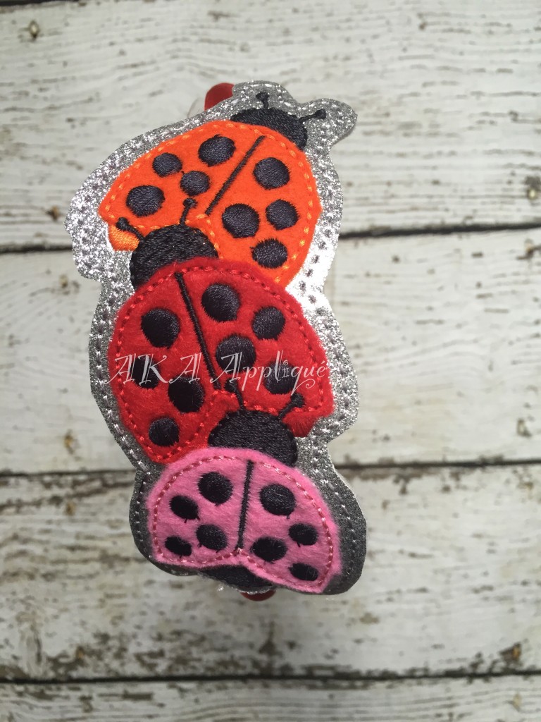 ITH Crawling Ladybug Headband SLIDER™ Embroidery Design - Image 2