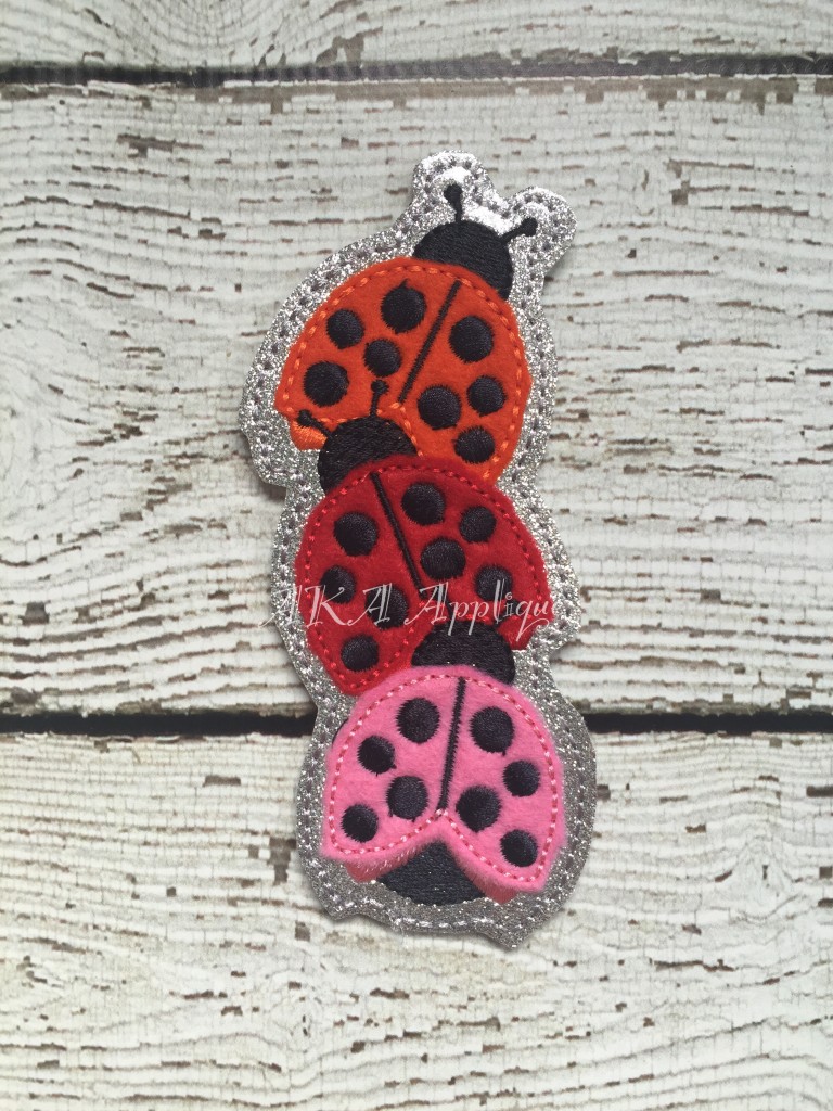 ITH Crawling Ladybug Headband SLIDER™ Embroidery Design