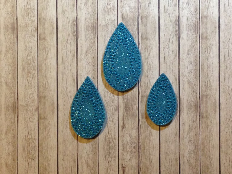 Teardrop Diamond Feltie Embroidery Design