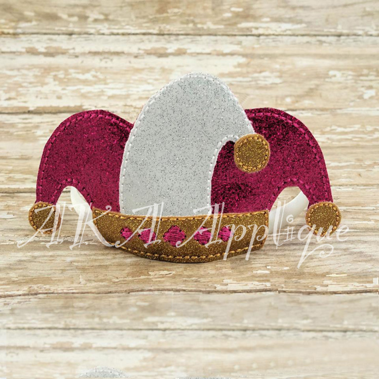 ITH Jester Headband Tiara SLIDER™ Embroidery Design - Image 3