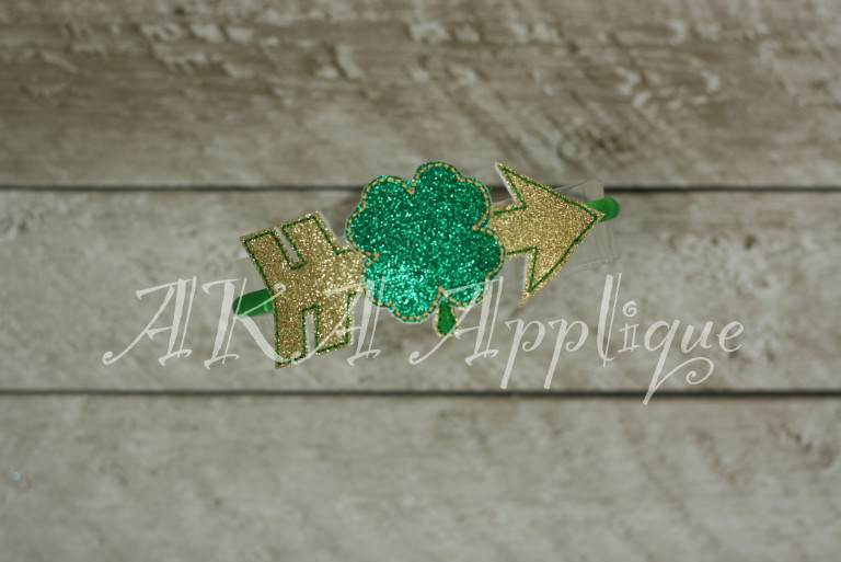 ITH Tribal Clover Arrow Headband SLIDER™ Embroidery Design