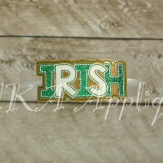 ITH IRISH Headband SLIDER™ Embroidery Design