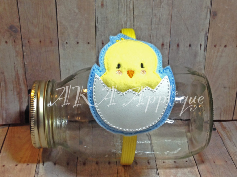 ITH Hatching Chick Headband SLIDER™ Embroidery Design - Image 2