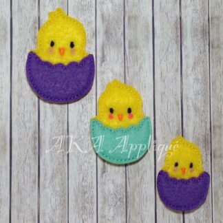 Hatching Chick Feltie Embroidery Design
