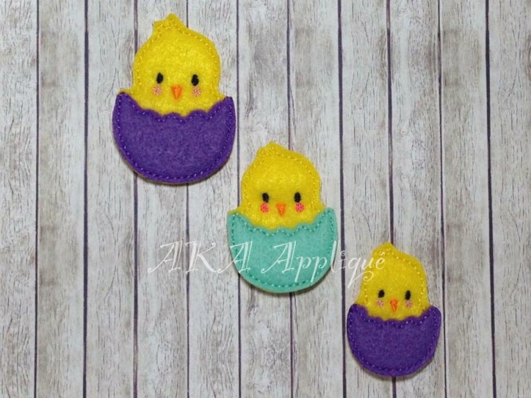 Hatching Chick Feltie Embroidery Design