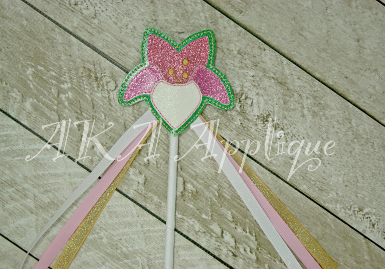 ITH Warrior Princess Wand Embroidery Design
