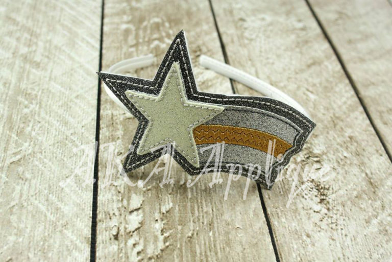 ITH Shooting Star Headband SLIDER™ Embroidery Design