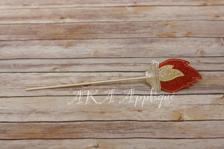 ITH Liberty Torch/Torch Wand Embroidery Design - Image 4