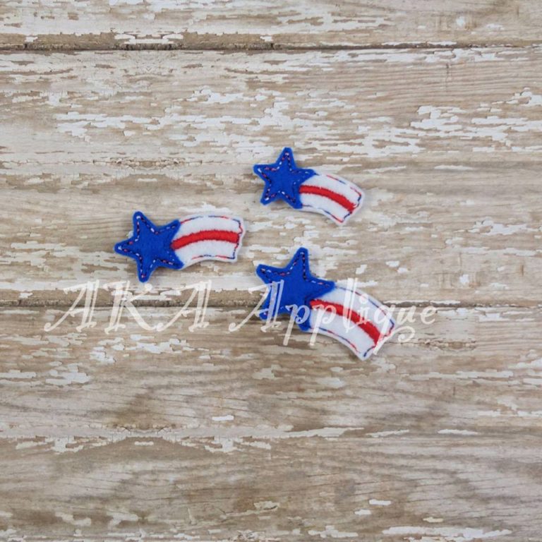 Shooting Star  Feltie Embroidery Design