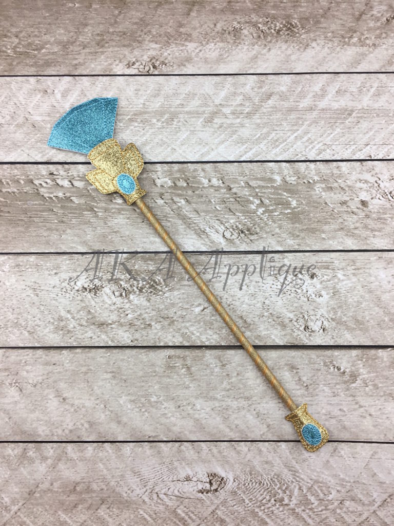 ITH Crown Princess Scepter_Wand Embroidery Design - Image 3