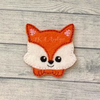 Felix Peeking Fox Feltie Embroidery Design