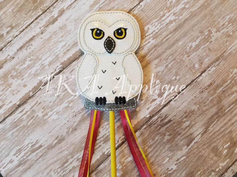 ITH Magical Owl Wand Embroidery Design
