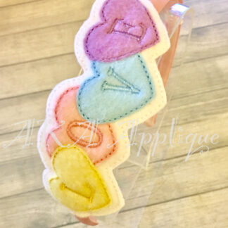 ITH LOVE Heart Headband SLIDER™ Embroidery Design