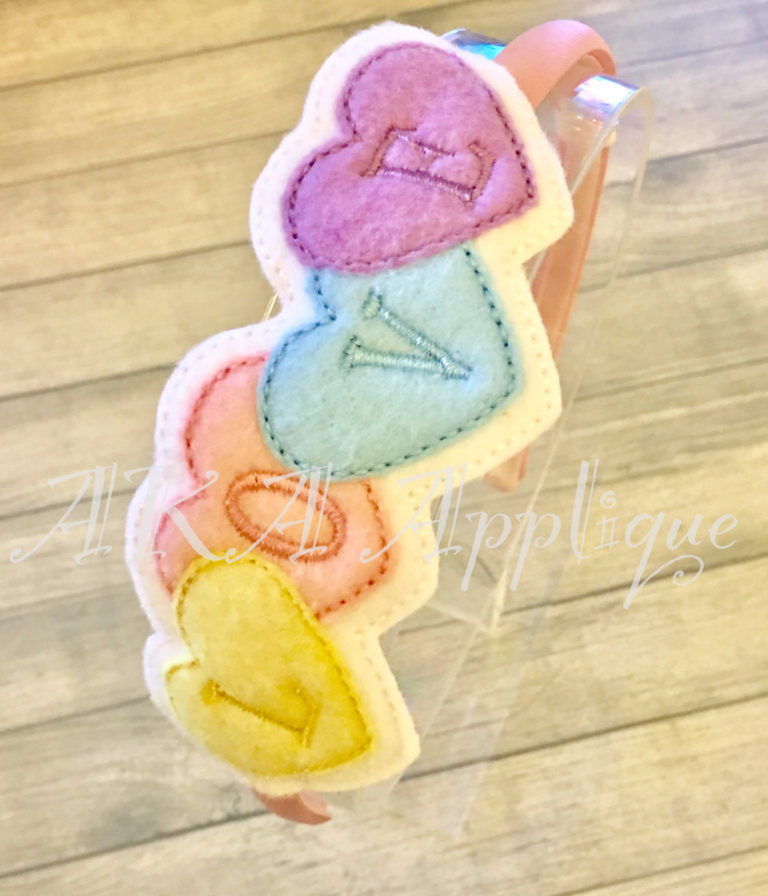 ITH LOVE Heart Headband SLIDER™ Embroidery Design