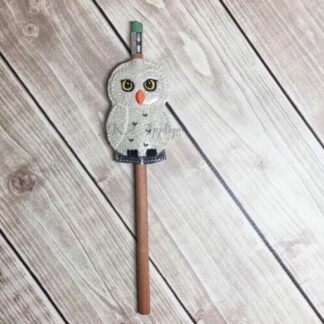 Magical Owl Pencil Slider and Topper Embroidery Design