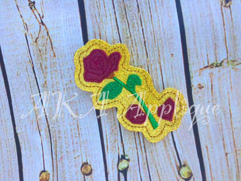 ITH Magical Rose Headband SLIDER™ and Clip Cover Embroidery Design - Image 3