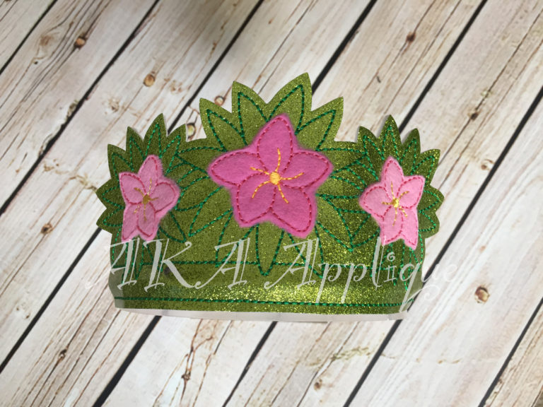 ITH Island Princess Headband Tiara SLIDER™ Embroidery Design - Image 2