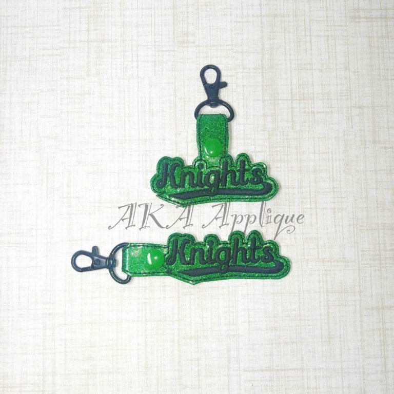 ITH Knights Spirit Snap Fob Embroidery Design