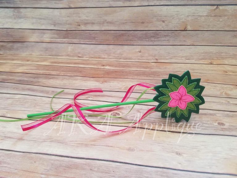 ITH Island Princess Flower Wand Embroidery Design - Image 2