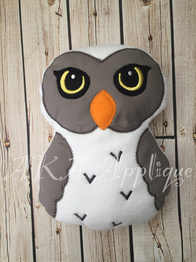 Magical Owl Plushie ITH Embroidery Design - Image 2