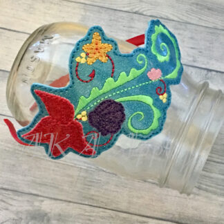 ITH Sea Princess Headband SLIDER™ and Clip Cover Embroidery Design