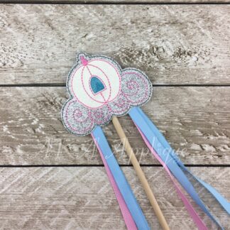 ITH Carriage Princess Wand Embroidery Design