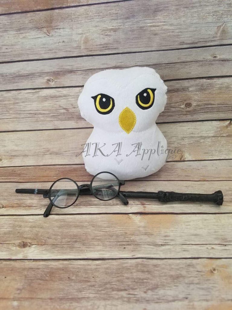 Magical Owl Plushie ITH Embroidery Design - Image 6