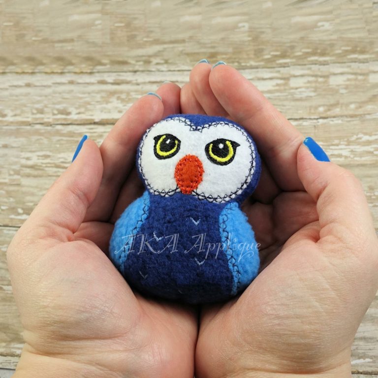 Magical Owl Plushie ITH Embroidery Design - Image 4