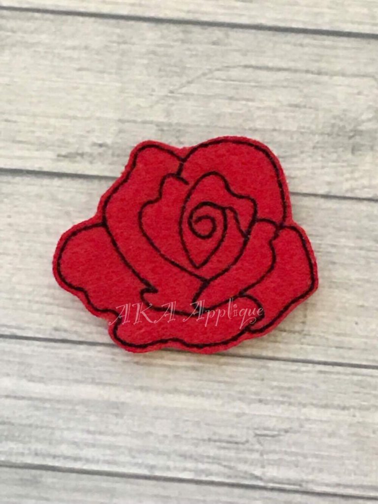 Rose Feltie Embroidery Design - Image 5