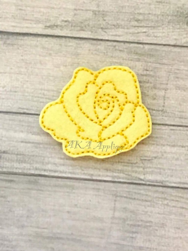 Rose Feltie Embroidery Design - Image 4